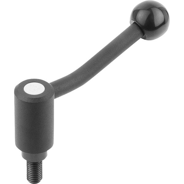 Tension Lever W.Safety Function Size, 3 M16X50, A=128, 5, Form, 20 Degree Steel, Comp, Plastic